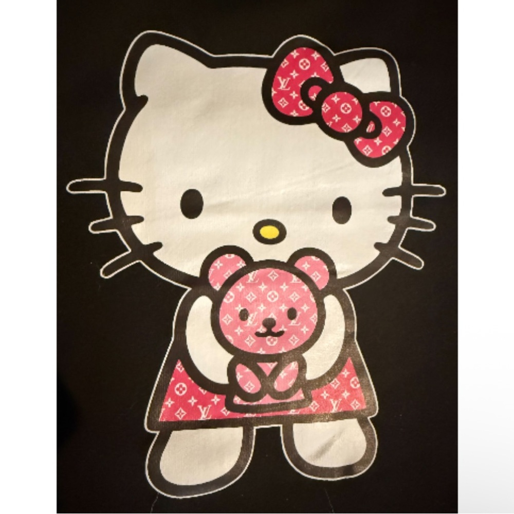 Fashion Hello Kitty NWOT Black and Pink Lux Hoodie